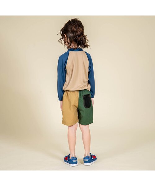 Ampersand(アンパサンド)の「【UVカット】水陸両用パンツ BOYS_5分丈(その他パンツ・キッズ・グリーン/ベージュ/カーキ/ピンク/ブルー/オリーブ/オレンジ/レインボー/ブラック・100/110/120/130/140/80/95/90)」の16枚目の写真