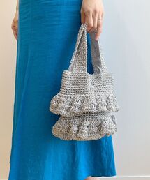 OPAQUE.CLIP | フリルかぎ針トート(トートバッグ)