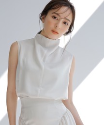 アニュアンス anuans ハイネックブラウスセットアップ （NAVY