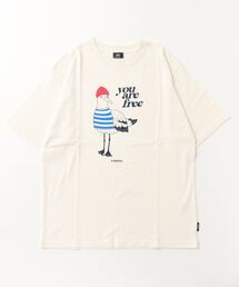Heavy ounce illustrated short sleeve T-shirt / ヘビーオンス イラスト半袖Ｔシャツ unisex