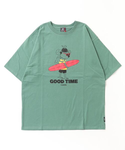 KRIFF MAYER（クリフメイヤー）の「Heavy ounce illustrated short sleeve T-shirt / ヘビーオンス イラスト半袖Ｔシャツ unisex（Tシャツ/カットソー・メンズ・ホワイト系その他/チャコール/チャコールグレー/ホワイト系その他2/グリーン/グリーン系その他/ワイン/ネイビー系/ネイビー/グレー系その他/レッド/オフホワイト・M/XL/L）」の8枚目の写真