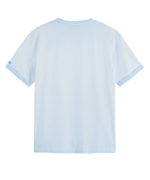 SCOTCH&SODA(スコッチアンドソーダ)の「コールドダイ アートワークTシャツ【171703】(Tシャツ/カットソー・メンズ・ピンク/ライトブルー・SMALL/MEDIUM/LARGE)」の9枚目の写真