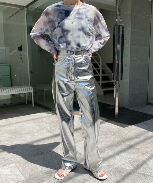 WEGO（ウィゴー）の「WEGO/【一部店限定】タイダイシアートップス（Tシャツ/カットソー・レディース・ブルー/ブラック・FREE）」の17枚目の写真