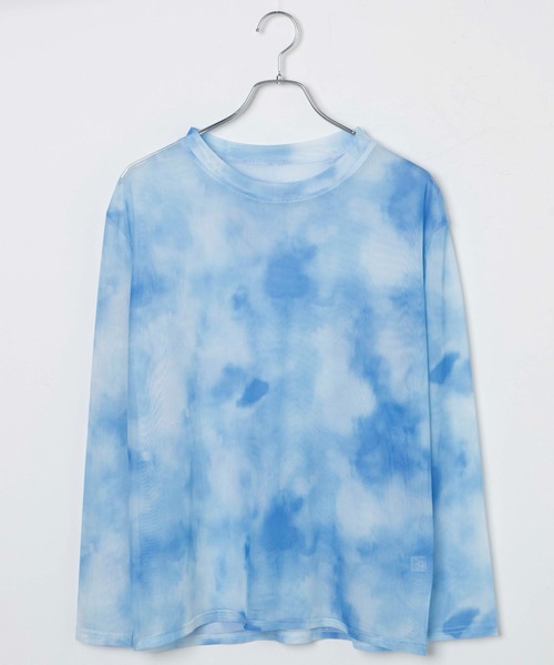 WEGO（ウィゴー）の「WEGO/【一部店限定】タイダイシアートップス（Tシャツ/カットソー・レディース・ブルー/ブラック・FREE）」の6枚目の写真