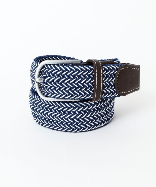 NOLLEY'S goodman（ノーリーズグッドマン）の「【SWOLE PANDA/スウォール パンダ】RECYCLED WOVEN BELT WEAVE（ベルト・メンズ・ブルー系その他/ホワイト系その他/オレンジ系その他・FREE）」の2枚目の写真