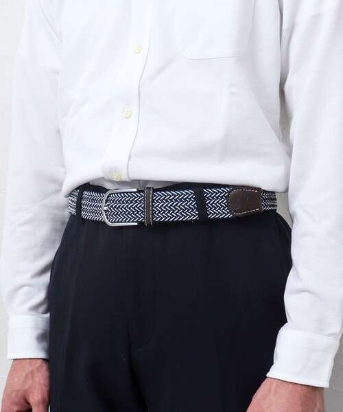 NOLLEY'S goodman（ノーリーズグッドマン）の「【SWOLE PANDA/スウォール パンダ】RECYCLED WOVEN BELT WEAVE（ベルト・メンズ・ブルー系その他/ホワイト系その他/オレンジ系その他・FREE）」の7枚目の写真