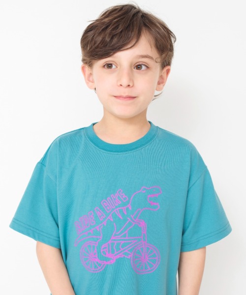 BRANSHES（ブランシェス）の「【bコレ】グラフィック半袖Tシャツ（Tシャツ/カットソー・キッズ・チャコールグレー/ライトグレー/ブラック/ベージュ/ネイビー/オフホワイト/オレンジ/ブルー/ライトグリーン/アイボリー/その他1/その他2/その他3/その他4/その他5/ライトベージュ・90/100/110/120/130/140/150/160）」の11枚目の写真