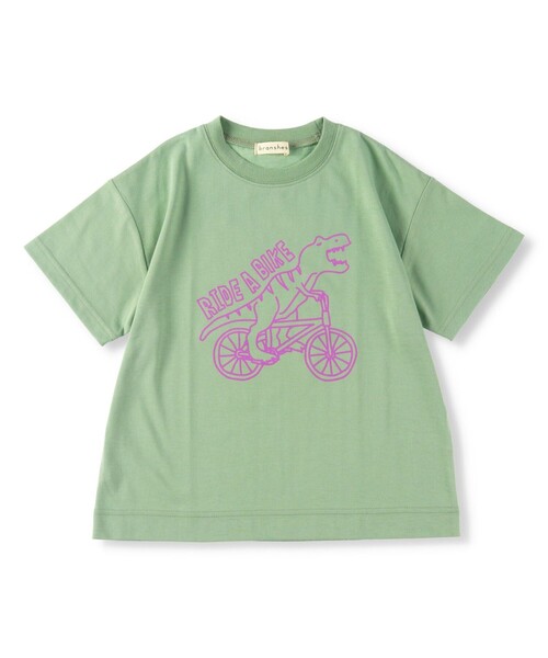 BRANSHES（ブランシェス）の「【bコレ】グラフィック半袖Tシャツ（Tシャツ/カットソー・キッズ・チャコールグレー/ライトグレー/ブラック/ベージュ/ネイビー/オフホワイト/オレンジ/ブルー/ライトグリーン/アイボリー/その他1/その他2/その他3/その他4/その他5/ライトベージュ・90/100/110/120/130/140/150/160）」の10枚目の写真