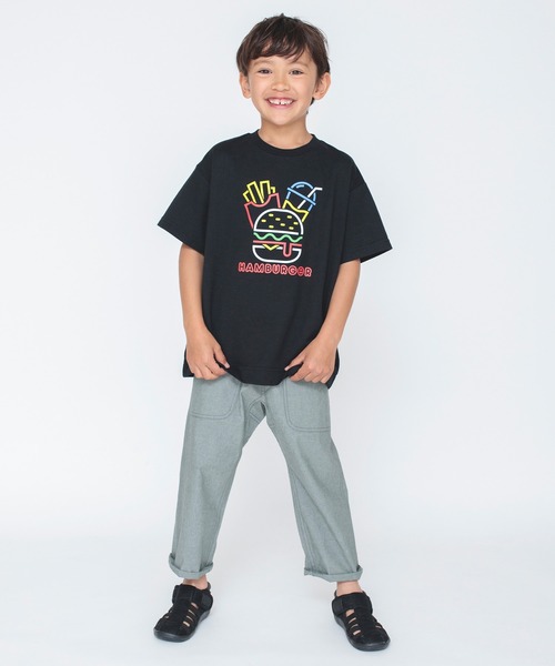 BRANSHES（ブランシェス）の「【bコレ】グラフィック半袖Tシャツ（Tシャツ/カットソー・キッズ・チャコールグレー/ライトグレー/ブラック/ベージュ/ネイビー/オフホワイト/オレンジ/ブルー/ライトグリーン/アイボリー/その他1/その他2/その他3/その他4/その他5/ライトベージュ・90/100/110/120/130/140/150/160）」の21枚目の写真