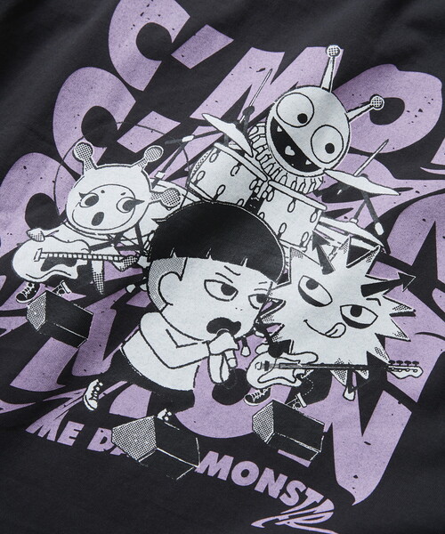 B.C STOCK(ベーセーストック)の「【ダメダメモンスター】半袖Tシャツ ”バンド”(Tシャツ/カットソー・メンズ・ホワイト/ブラック系その他・SMALL/MEDIUM/LARGE)」の6枚目の写真