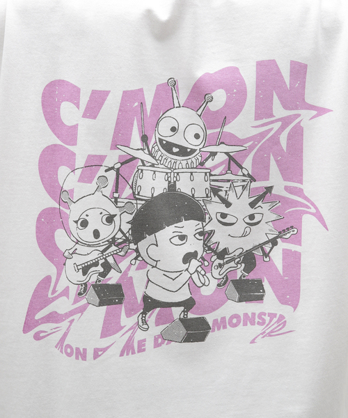 B.C STOCK(ベーセーストック)の「【ダメダメモンスター】半袖Tシャツ ”バンド”(Tシャツ/カットソー・メンズ・ホワイト/ブラック系その他・SMALL/MEDIUM/LARGE)」の19枚目の写真