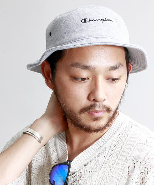 Champion（チャンピオン）の「∴WEGO/ Championバケットハット（ハット・メンズ・ホワイト/杢グレー/インディゴブルー・FREE）」の2枚目の写真