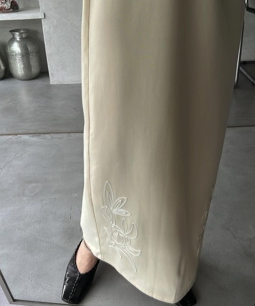 ワンピース WILLFULLY v neck open cord embroidery OP WILLFULLY（ウィルフリー）の「v neck open cord embroidery OP