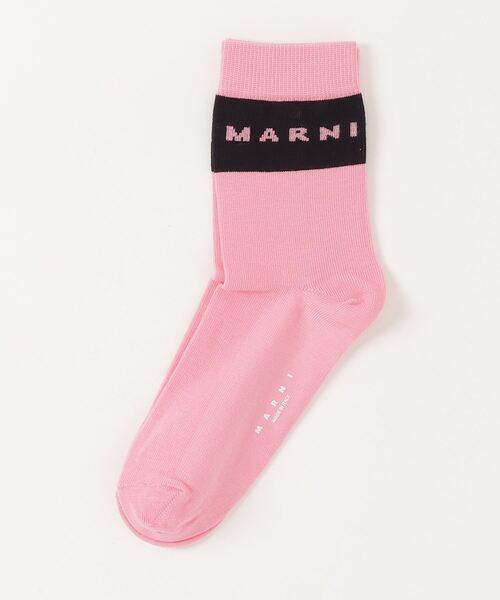 MARNI(マルニ)の「MARNI(マルニ)Kids & Junior バイカラーソックス(ソックス/靴下・キッズ・ネイビー/グレー/ブラック/ライトピンク・Ⅱ/Ⅲ/Ⅰ)」の4枚目の写真