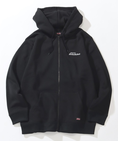 Dickies（ディッキーズ）の「【GENUINE DICKIES/ジェニュインディッキーズ】裏起毛 ワンポイントロゴ ジップアップパーカー（パーカー・メンズ・ネイビー/アッシュグレー/ブラック/ブルー系その他/ダークグリーン/ブラウン/ダークブラウン・M/L/XL）」の2枚目の写真