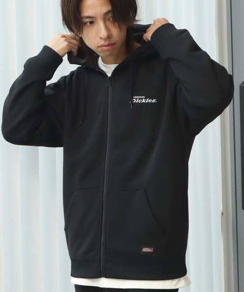 Dickies（ディッキーズ）の「【GENUINE DICKIES/ジェニュインディッキーズ】裏起毛 ワンポイントロゴ ジップアップパーカー（パーカー・メンズ・ネイビー/アッシュグレー/ブラック/ブルー系その他/ダークグリーン/ブラウン/ダークブラウン・M/L/XL）」の10枚目の写真