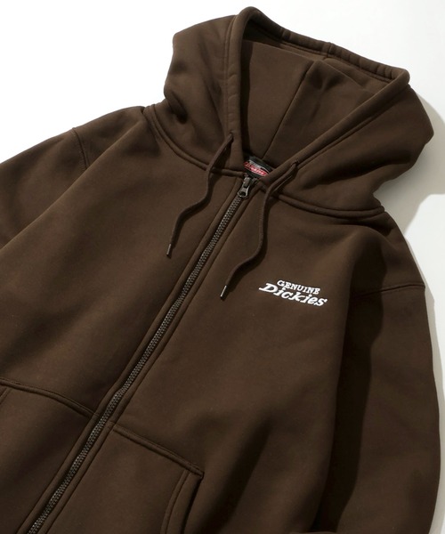 Dickies（ディッキーズ）の「【GENUINE DICKIES/ジェニュインディッキーズ】裏起毛 ワンポイントロゴ ジップアップパーカー（パーカー・メンズ・ネイビー/アッシュグレー/ブラック/ブルー系その他/ダークグリーン/ブラウン/ダークブラウン・M/L/XL）」の21枚目の写真