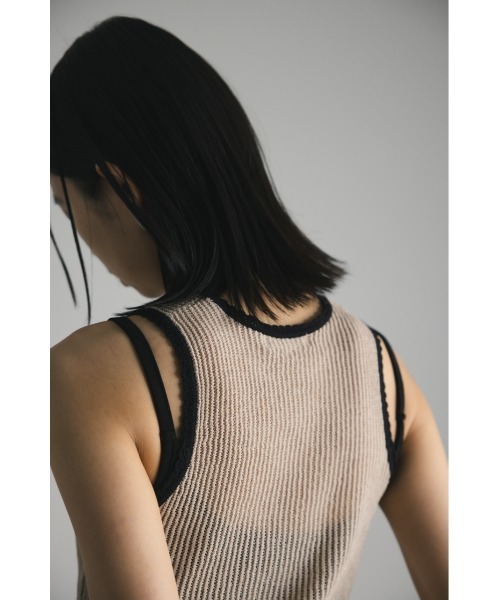 STYLEMIXER（スタイルミキサー）の「バイカラーシアークロシェニット