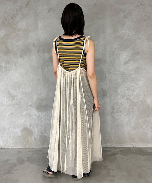 kutir(クティール)の「マルチボーダータンクトップ(タンクトップ・レディース・イエロー系その他/ピンク系その他/グリーン系その他・FREE)」の7枚目の写真