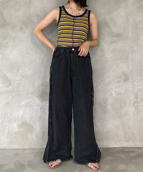 kutir(クティール)の「マルチボーダータンクトップ(タンクトップ・レディース・イエロー系その他/ピンク系その他/グリーン系その他・FREE)」の21枚目の写真