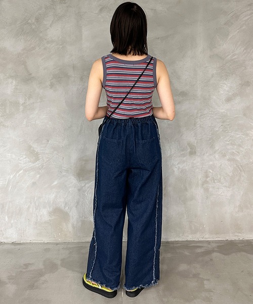 kutir(クティール)の「マルチボーダータンクトップ(タンクトップ・レディース・イエロー系その他/ピンク系その他/グリーン系その他・FREE)」の8枚目の写真