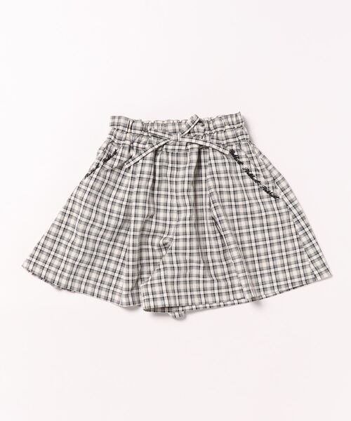 PINKHUNT チェック柄キュロットショートパンツ 8354K (トップス