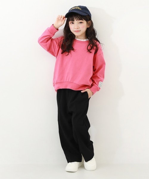 devirock（デビロック）の「ハイウエスト ワイドタックパンツ（その他パンツ・キッズ・テラコッタ/グリーン系5/ブルー系6/グレー/ブラック・110cm/100cm/160cm/150cm/140cm/130cm/120cm）」の18枚目の写真