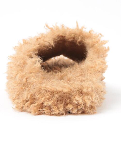 coen（コーエン）の「ボリュームフェイクファーサンダル（サンダル・レディース・ダークグレー/ブラウン・M/S/L）」の9枚目の写真