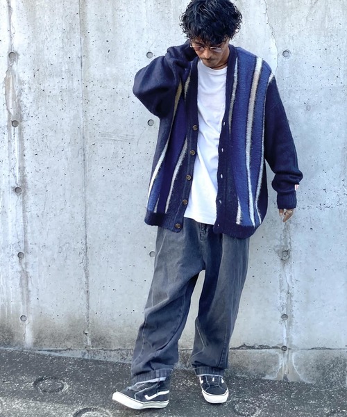 Java（ジャバ）の「《Javaジャバコラボ》大人のマルチカラー配色。ストライプ柄モヘアライクカーディガン（カーディガン/ボレロ・レディース・ブラウン/グリーン/アイボリー/ネイビー・LARGE/MEDIUM/SMALL/X-LARGE）」の17枚目の写真