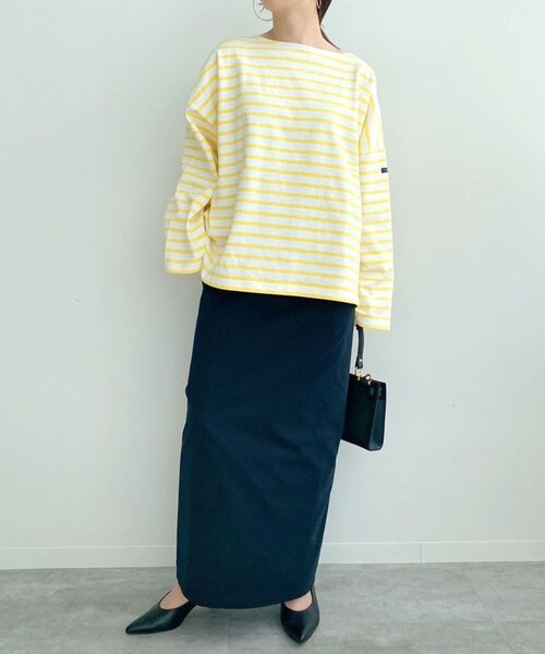 Leminor/ForSLOBEeverydayビッグボーダーカットソーネイビー セール】【Leminor/ルミノア】For SLOBE every day ビッグ