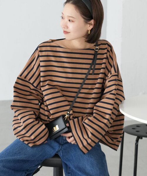 Leminor ルミノア　slobeiena スローブイエナ SLOBE IENA｜LE MINOR/ルミノア SLOBE別注 バンパクボーダー