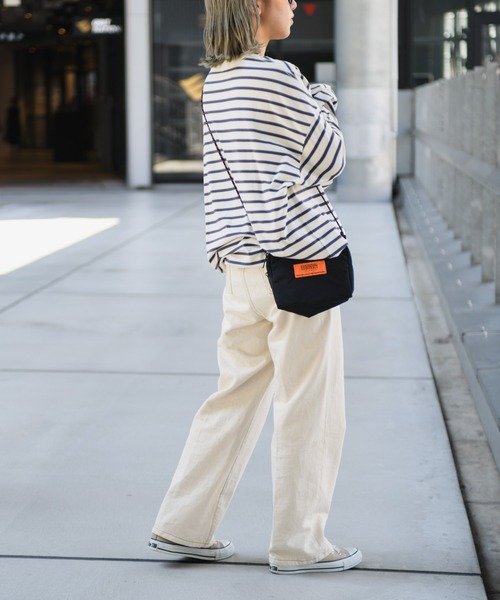 CIAOPANIC TYPY(チャオパニックティピー)の「■マルチボーダードロストロンTee(Tシャツ/カットソー・メンズ・オフホワイト/オレンジ/ブルー・MEDIUM/LARGE)」の15枚目の写真