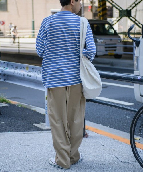 CIAOPANIC TYPY(チャオパニックティピー)の「■マルチボーダードロストロンTee(Tシャツ/カットソー・メンズ・オフホワイト/オレンジ/ブルー・MEDIUM/LARGE)」の11枚目の写真