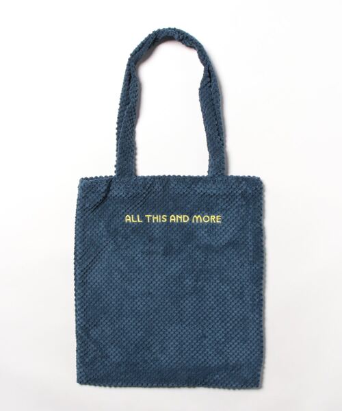 and it_（アンドイット）の「ポコポコロゴ刺繍トート（トートバッグ・レディース・ブラック/ブルー/レッド/ブラウン/ベージュ・FREE）」の4枚目の写真