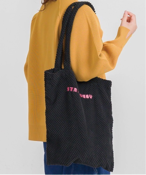 and it_（アンドイット）の「ポコポコロゴ刺繍トート（トートバッグ・レディース・ブラック/ブルー/レッド/ブラウン/ベージュ・FREE）」の2枚目の写真