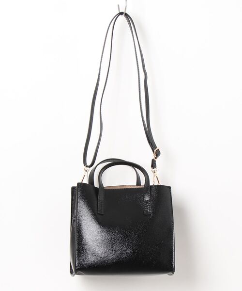 Three Four Time(スリーフォータイム)の「【cache cache 】メタリックナノパーテーション2WAYBAG(トートバッグ・レディース・シルバー/ブラック・FREE)」の3枚目の写真