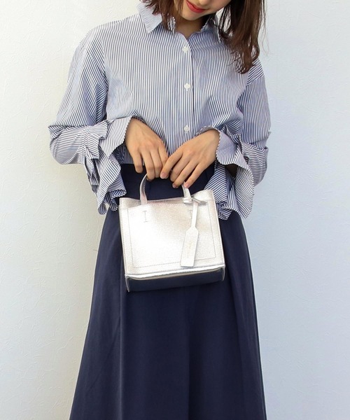 Three Four Time(スリーフォータイム)の「【cache cache 】メタリックナノパーテーション2WAYBAG(トートバッグ・レディース・シルバー/ブラック・FREE)」の5枚目の写真