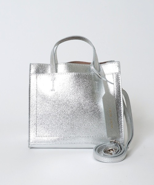 Three Four Time(スリーフォータイム)の「【cache cache 】メタリックナノパーテーション2WAYBAG(トートバッグ・レディース・シルバー/ブラック・FREE)」の7枚目の写真