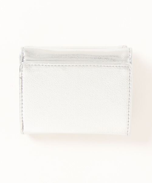 X-girl（エックスガール）の「【X-girl /エックスガール】METALLIC FAUX LEATHER MINI WALLET（財布・レディース・ピンク/シルバー/ライトブルー・FREE）」の4枚目の写真