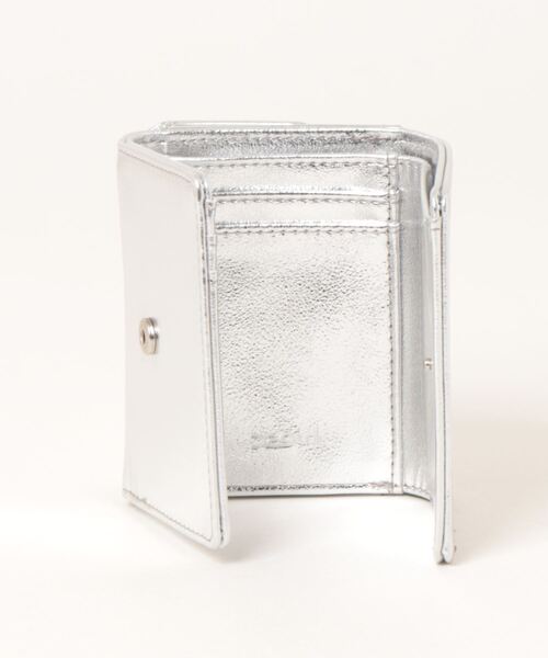 X-girl（エックスガール）の「【X-girl /エックスガール】METALLIC FAUX LEATHER MINI WALLET（財布・レディース・ピンク/シルバー/ライトブルー・FREE）」の6枚目の写真