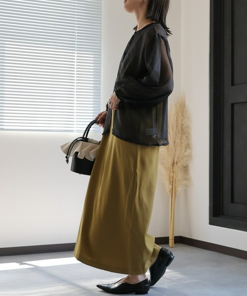 ap retro(アプレトロ)の「ツイルキャミワンピース(ワンピース・レディース・ブラック/ベージュ/オリーブ・MEDIUM)」の3枚目の写真