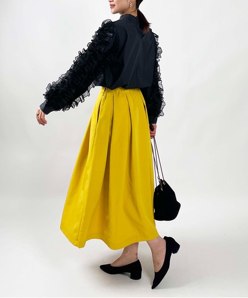 PICCIN(ピッチン)の「【WEB限定】フリルスリーブブラウス(シャツ/ブラウス・レディース・ブラック/オフホワイト・M)」の20枚目の写真