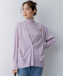【WEB限定】サイドフリルカーディガン