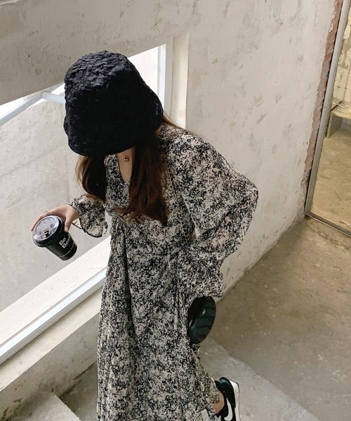 Riff（リフ）の「シフォンロングワンピース（ワンピース・レディース・ブラック・FREE）」の9枚目の写真