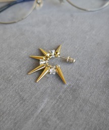e.m. 片耳用ピアス 2点セット シルバー925 ジルコニア ジルコニアピアス(LL)（ピアス（片耳用））｜e.m.（イーエム）の