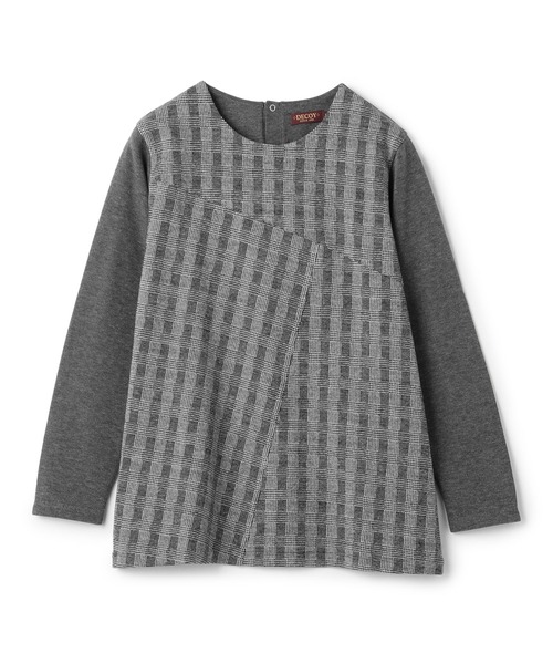DECOY SINCE 1981(デコイシンスイチキュウハチイチ)の「切替チュニック(Tシャツ/カットソー・レディース・ブラック/ネイビー・LL/L/M)」の1枚目の写真