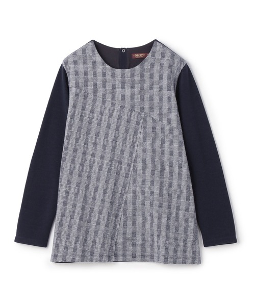DECOY SINCE 1981(デコイシンスイチキュウハチイチ)の「切替チュニック(Tシャツ/カットソー・レディース・ブラック/ネイビー・LL/L/M)」の3枚目の写真