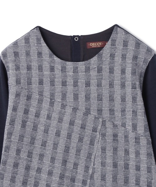 DECOY SINCE 1981(デコイシンスイチキュウハチイチ)の「切替チュニック(Tシャツ/カットソー・レディース・ブラック/ネイビー・LL/L/M)」の5枚目の写真