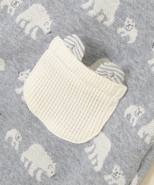 sense of wonder(センスオブワンダー)の「オーガニックジャカード2wayオール(ロンパース・キッズ・ネイビー/ブルー・50-70cm)」の8枚目の写真
