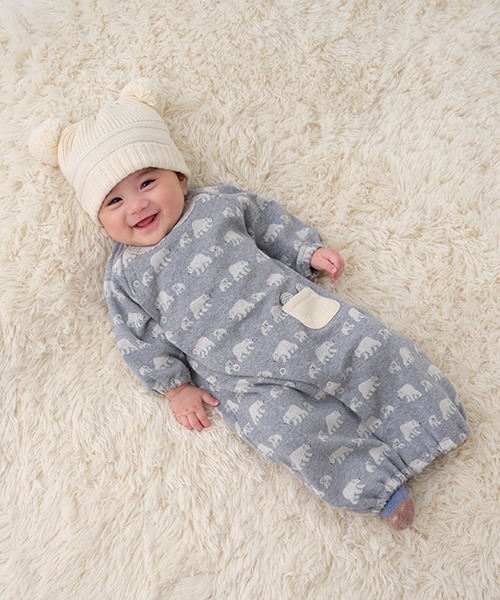 sense of wonder(センスオブワンダー)の「オーガニックジャカード2wayオール(ロンパース・キッズ・ネイビー/ブルー・50-70cm)」の16枚目の写真